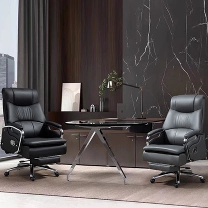 Modern Floor Massage Office Chair Recliner Leather Executive Fashion Working Chair Design Hand Silla De Oficina Office Furniture