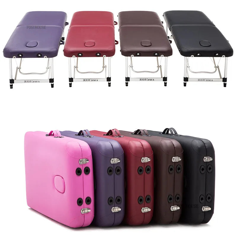 Portable Metal Shampoo Bed for Beauty Salons Modern Folding Salon Chair Simple Creative Commercial Shampoo Chairs for Salons