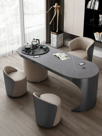 Tea Table Owner Chair Nordic Italian Tea Table Chair Household Leather