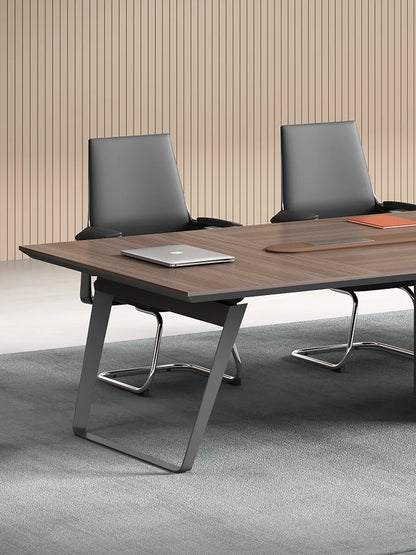 Conference table Long table Simple modern meeting room table large reception training long desk chair combination