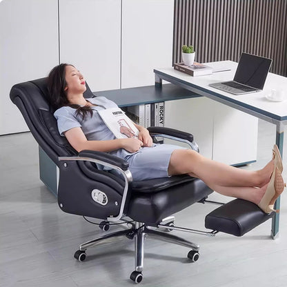 Luxury Design Office Chairs Pillow Ergonomic Wheels Adjustable Gamer Work Chair Leather Massage Cadeira Gamer Office Furniture