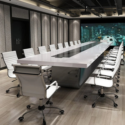Long strip table, simple modern office furniture, large negotiation table, conference desk, office worker&