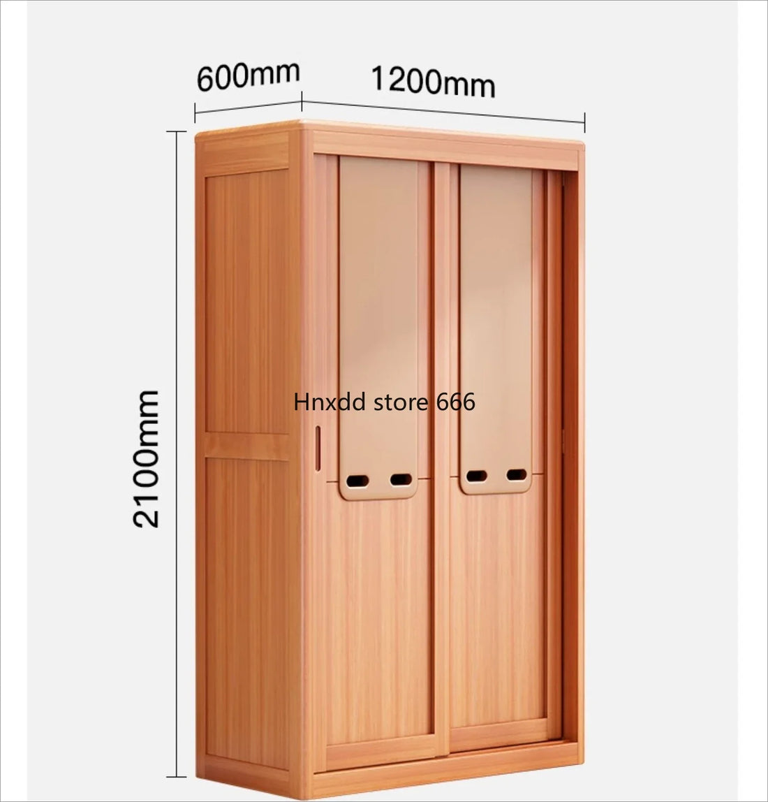 Solid Wood Wardrobe – Natural Oil Finish, Formaldehyde-Free