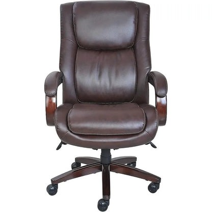 Office Chair,Traditional High Back with Upholstered Seat and Built-in Lumbar Support,Ergonomic,Composite Leather Executive Chair