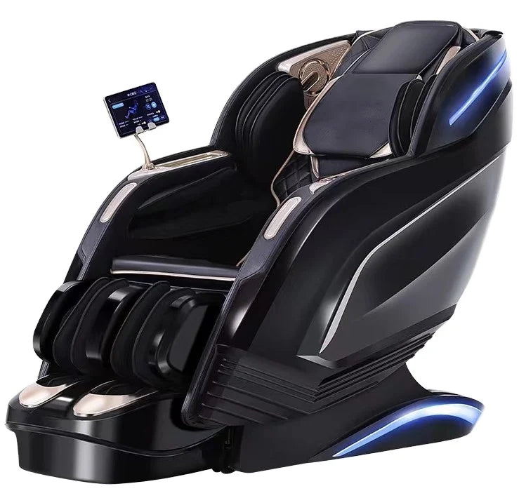 C122 Electric AI Voice Command 4D Zero Gravity Massage Chair – Yamaguchi Full Body Massager with Heating Pad and LCD Display.