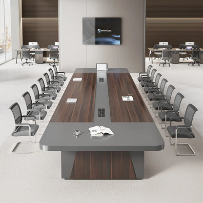 Modern Reception Desk: Large Square Conference Table for Offices.
