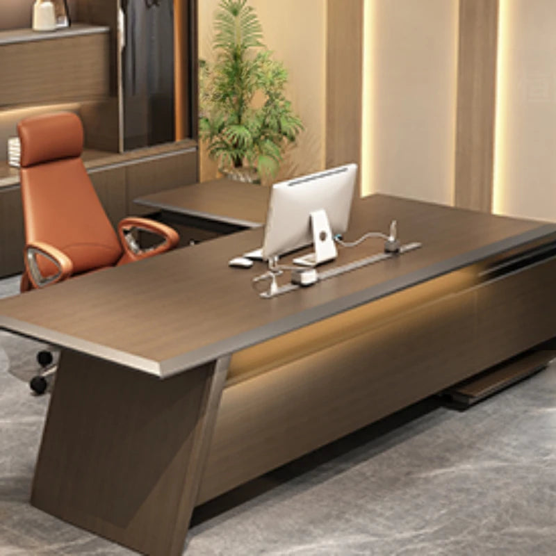 Reception Luxury Office Desks Work Italian Living Room Study Office Desks Drawers Escritorio Habitacion Office Furniture RR50OD