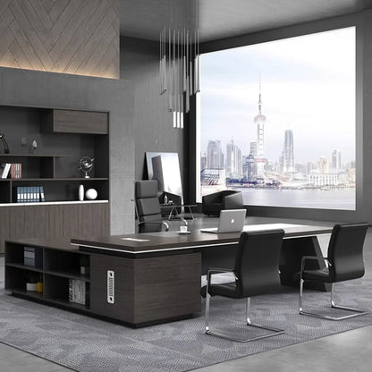 Professional L-Shaped Executive Desk
