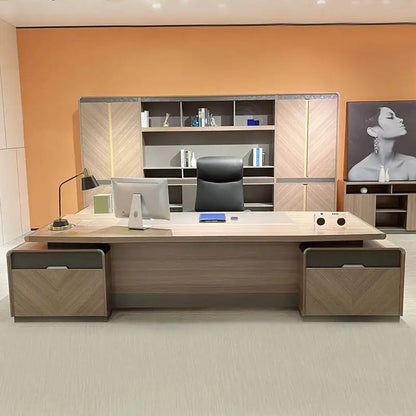 Office Table Furniture Large Executive Computer Desk Luxury Home OfficeWriting Table Ceo Desk