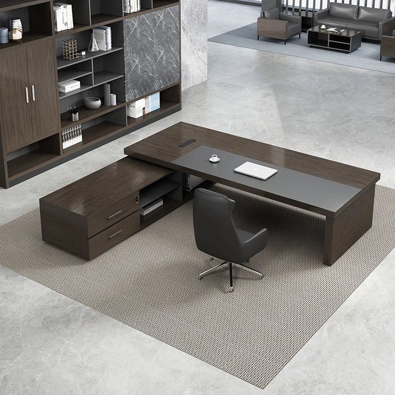 L-Shaped Computer Desk for Office