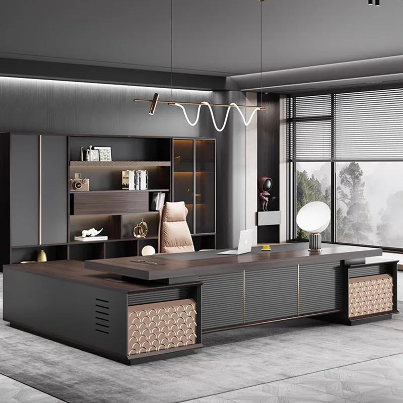 Luxury L-Shaped Office Desk