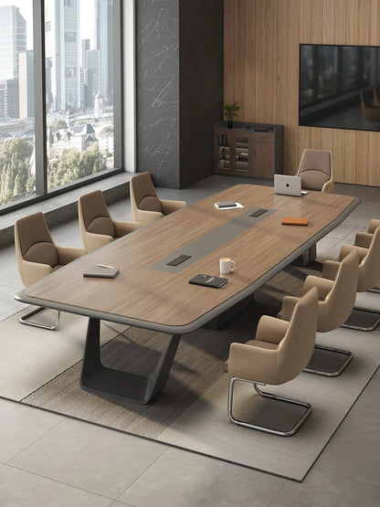Staff training Modern Long Conference Table &amp; Chair Set