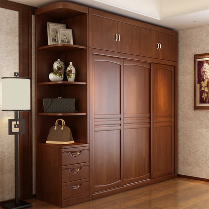 Storage Wooden Wardrobe Luxury Doors Modern Cabinet Open Closets Wardrobes Shelves Drawers Armadio Camera Da Letto Furniture