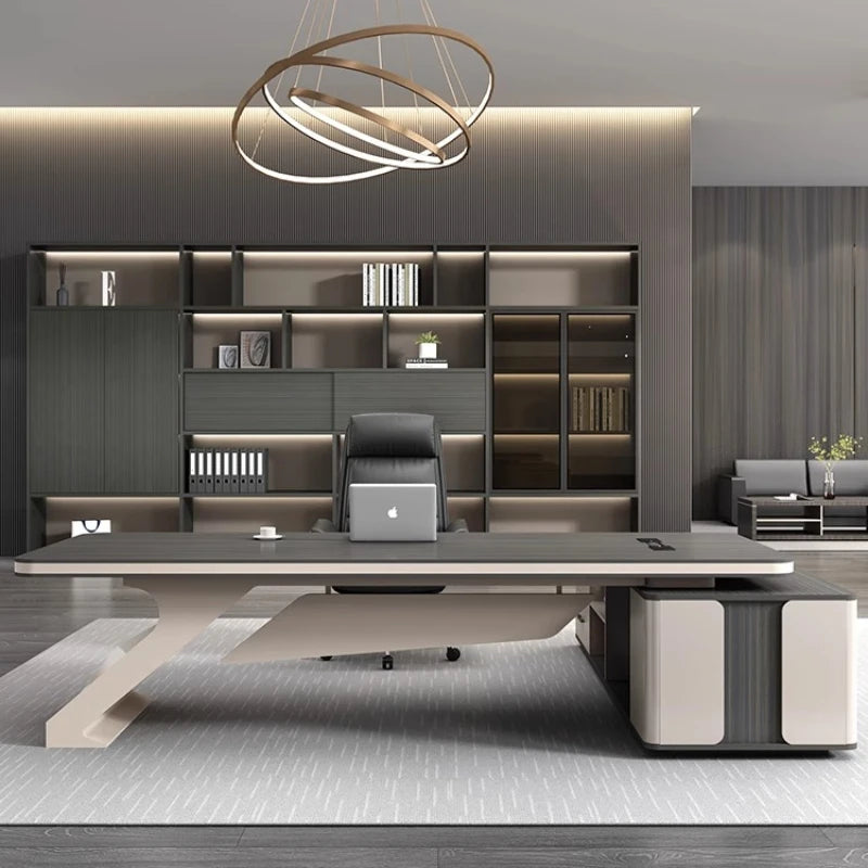 Modern Executive  L-Shaped Office Desk