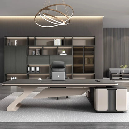 Modern Executive  L-Shaped Office Desk