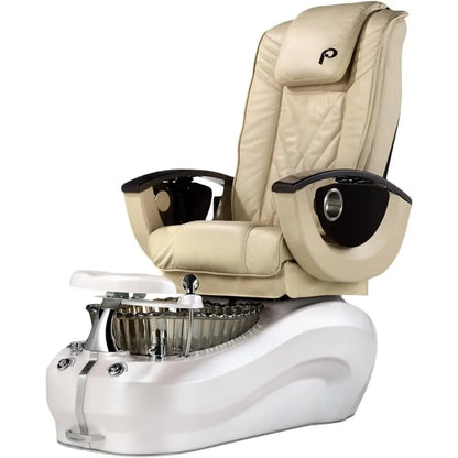 Professional Pedicure Spa with Glass Bowl, Fully Electric Shiatsu Massage Chair top w/Rolling, Punching and Kneading, Removable