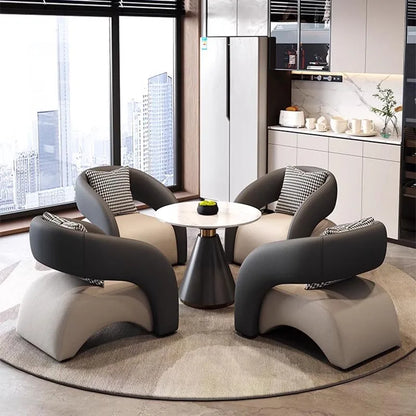 Simple Nordic Salon Chairs Armrest Wooden Lounge Modern Loungefly Designer Chairs Salon Comfy Poltronas Nordic Furniture