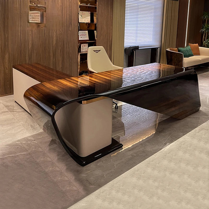 Italian Light Luxury Solid Wood Bentley Desk