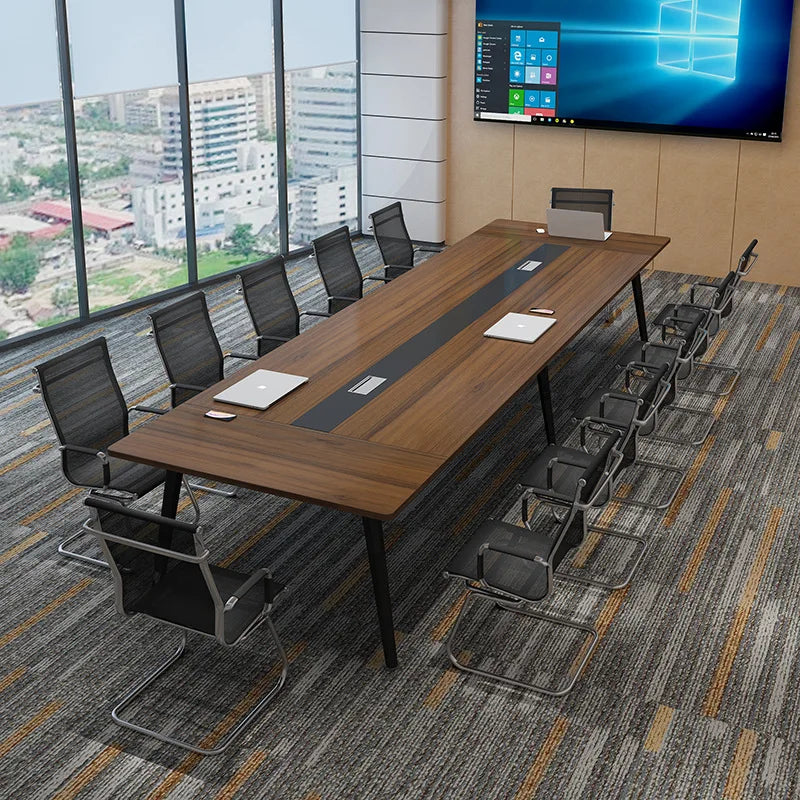 Office furniture, large conference table, long table, simple modern staff training table, strip table, office desk and chair com