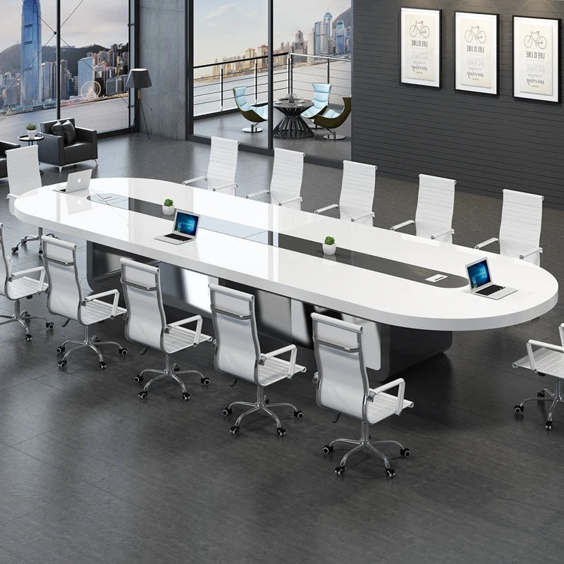 Simple Modern Oval Conference Table