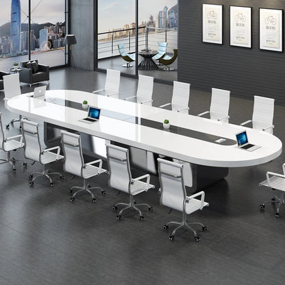 Simple Modern Oval Conference Table