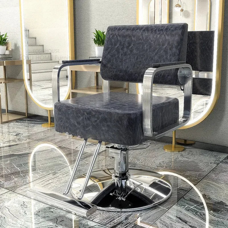 European Barber Chairs Salon Furniture Simple Barber Shop Hairdressing Chair Hair Salon Lift Beauty Salon Chairs X