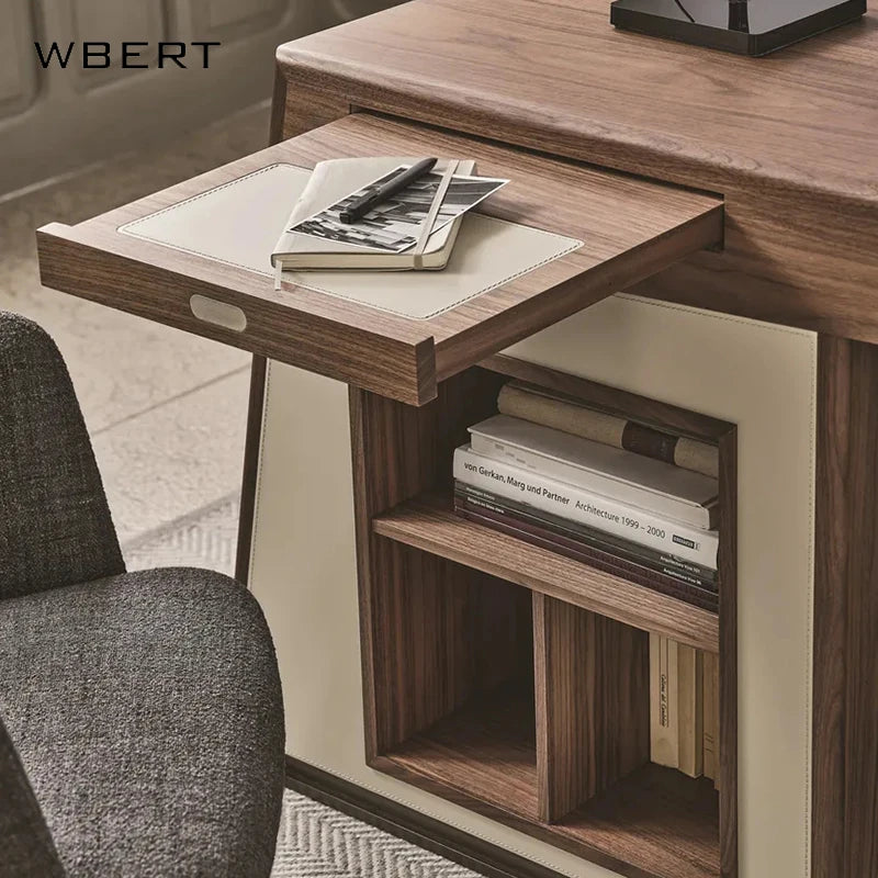 Italian Minimalist Luxury Desk Light Wbert Advanced Sensory Study For Home Office Hanging Computer Workbench Wooden Material