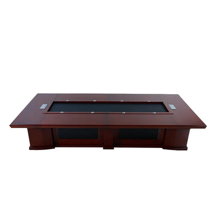 Simple, fashionable, rectangular conference table, long table, business fair table