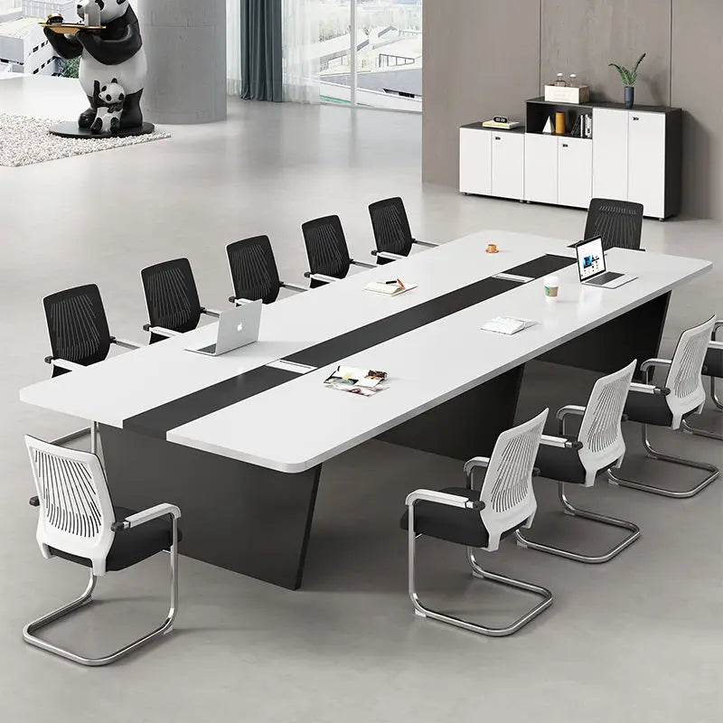 Long conference table for 10—simple, modern design ideal for training and negotiations