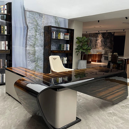 Italian Light Luxury Solid Wood Bentley Desk
