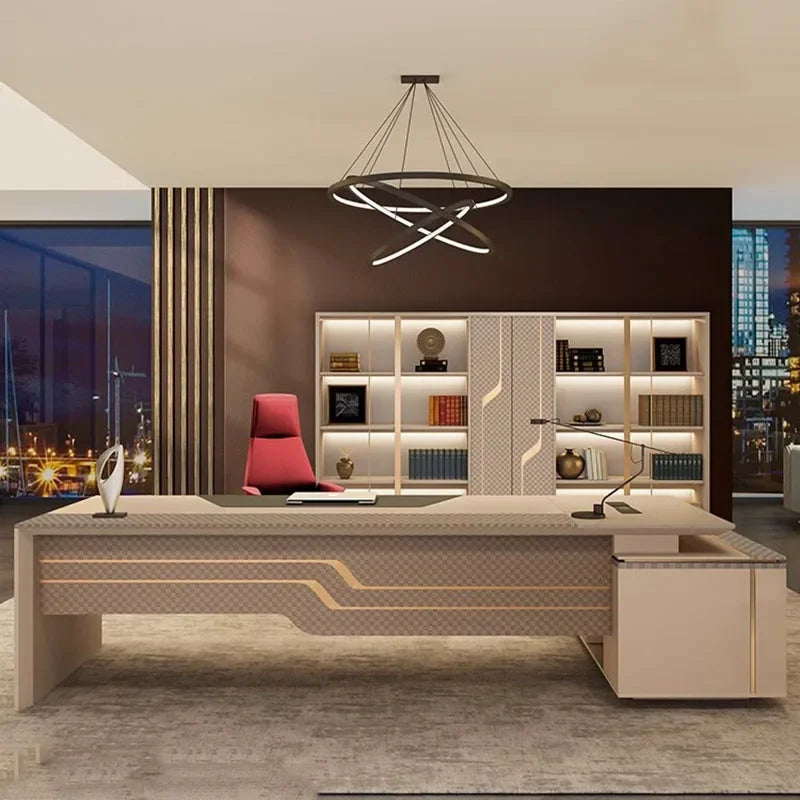 Executive L-Shaped Office Desk