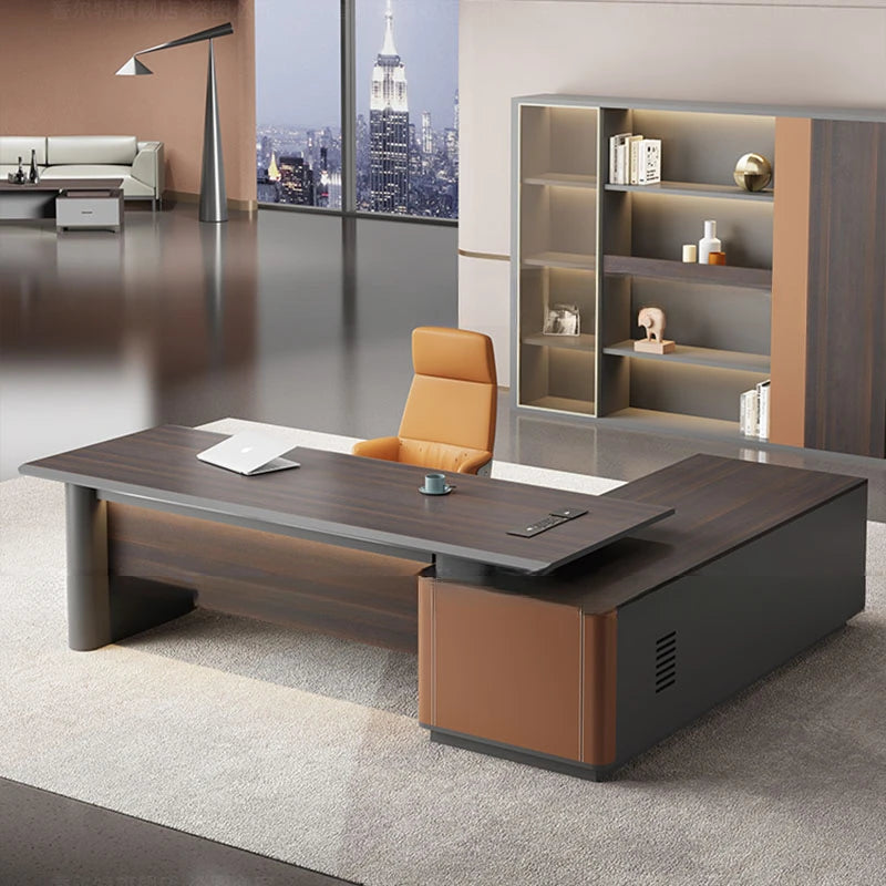 Executive Desk Reception Modern Furniture Office Conference Table L Shaped Writing Dining Meuble Bureau Tables Dressing Simple