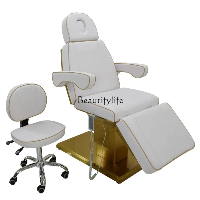 Electric Beauty Bed Beauty Salon Special Body Massage Tattoo Couch High-End Folding Automatic Lifting
