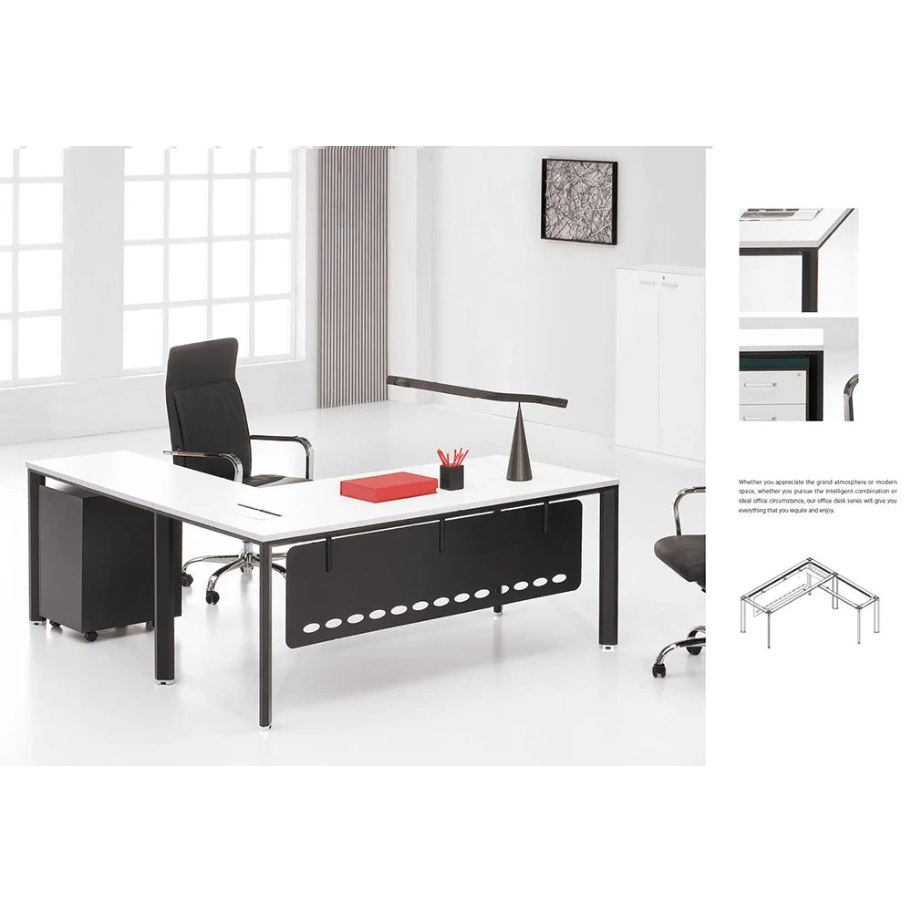 high tech modern solid wood ergonomic luxury modular executive office furniture desks