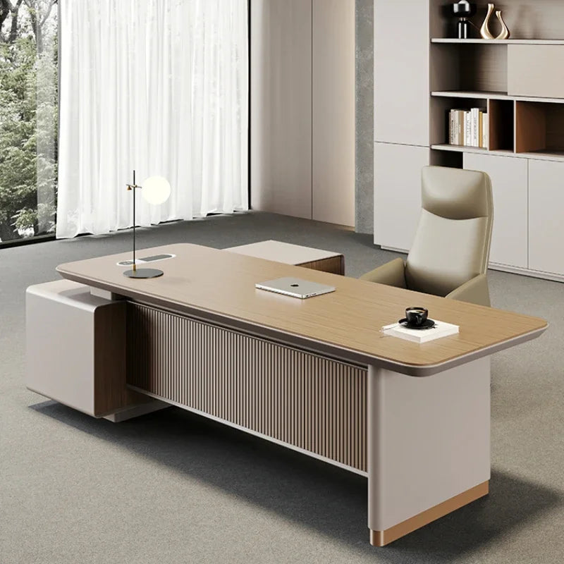 Desk Setup Accessories Office Table Organizer Reading Executive Home Multifunction Simple Desks Corner Bureau Meuble Furniture