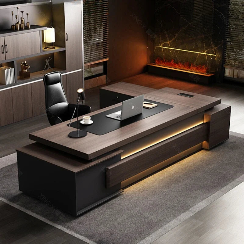 Cute L-Shaped Executive Desk