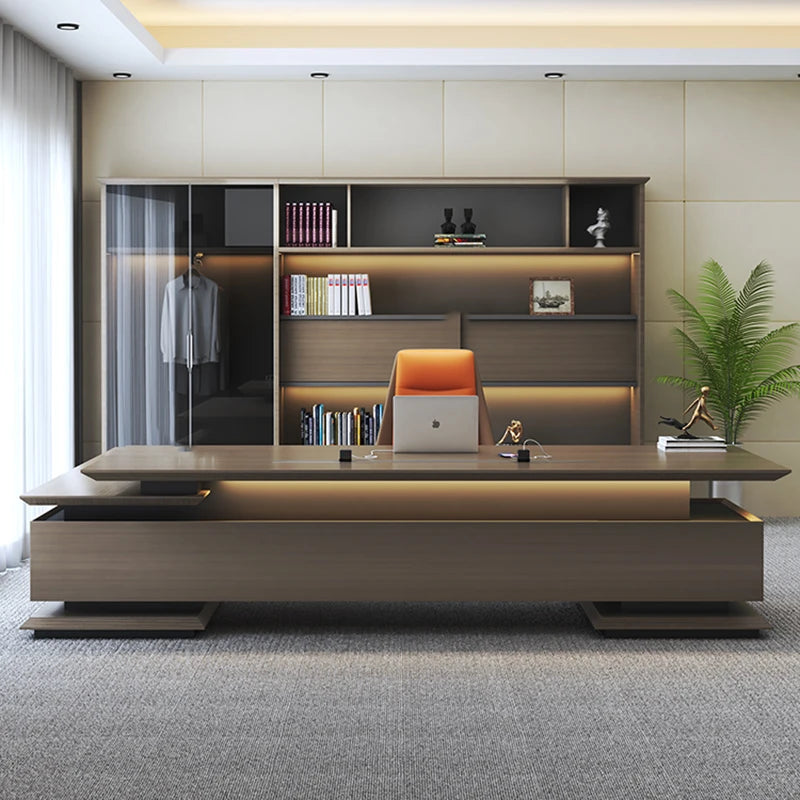 School Hutch Office Desks Workbench Boss Filing Cabinets Gaming Table Sedentary Standing Scrivania Ad Angolo Desk Furniture