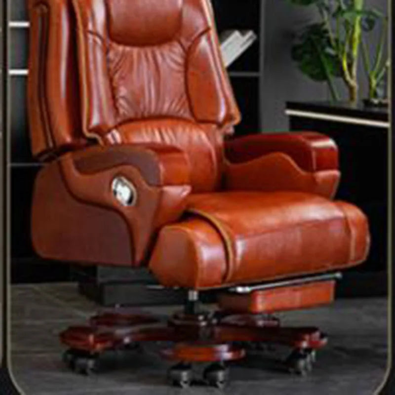 Leather Massage Office Chairs Ergonomic Study Luxury Reading Executive Desk Office Chairs Cushion Sillas Gamer Home Furniture