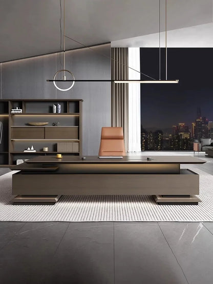 Luxury L-shaped desk for presidents and chairmen