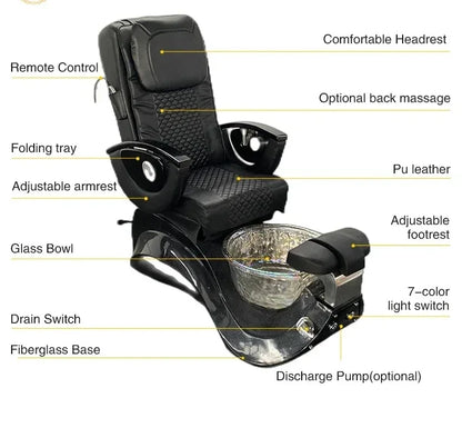 Pedicure Chairs No Plumbing Electric Massage Pedicure Chair With Foot Basin
