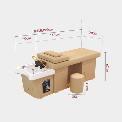 Headspa Bed Hairdressing Shampoo Products Salon Spa Hair Water Hoop Pedicure Foot Chair Salons Mobilier Coiffure Stylist Massage