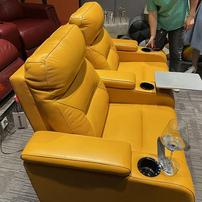 Home Theater Furniture 2 Seater Leather Recliner Sofa,   Seating Lazy Boy Chair
