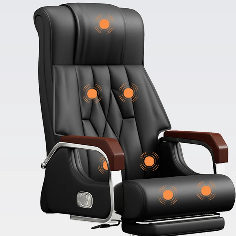 Luxurious ergonomic office chair, swivel, adjustable, modern study furniture.