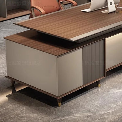 Organizer Reception Office Desk Corner Modern Aesthetic Executive Office Desk Computer Mesas De Computador Luxury Furniture