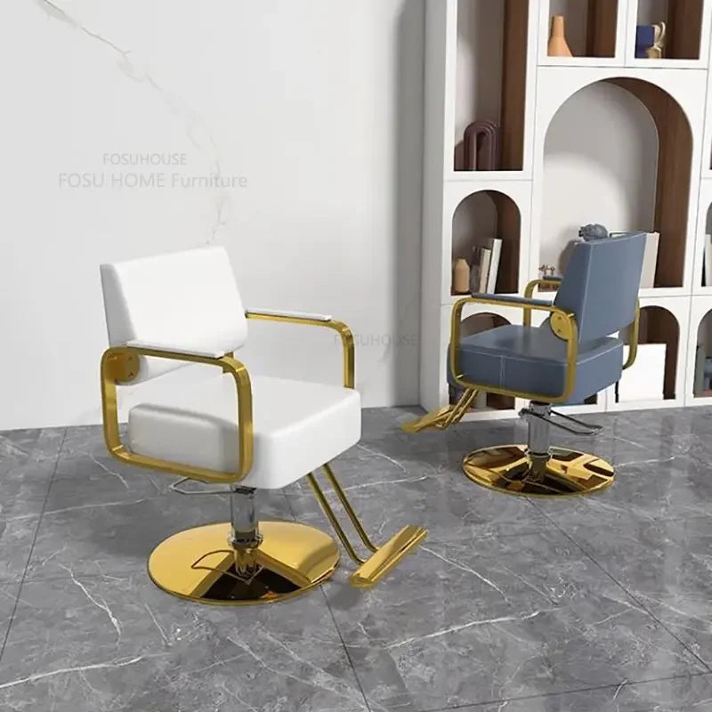 European Barber Chairs Salon Furniture Simple Barber Shop Hairdressing Chair Hair Salon Lift Beauty Salon Chairs X