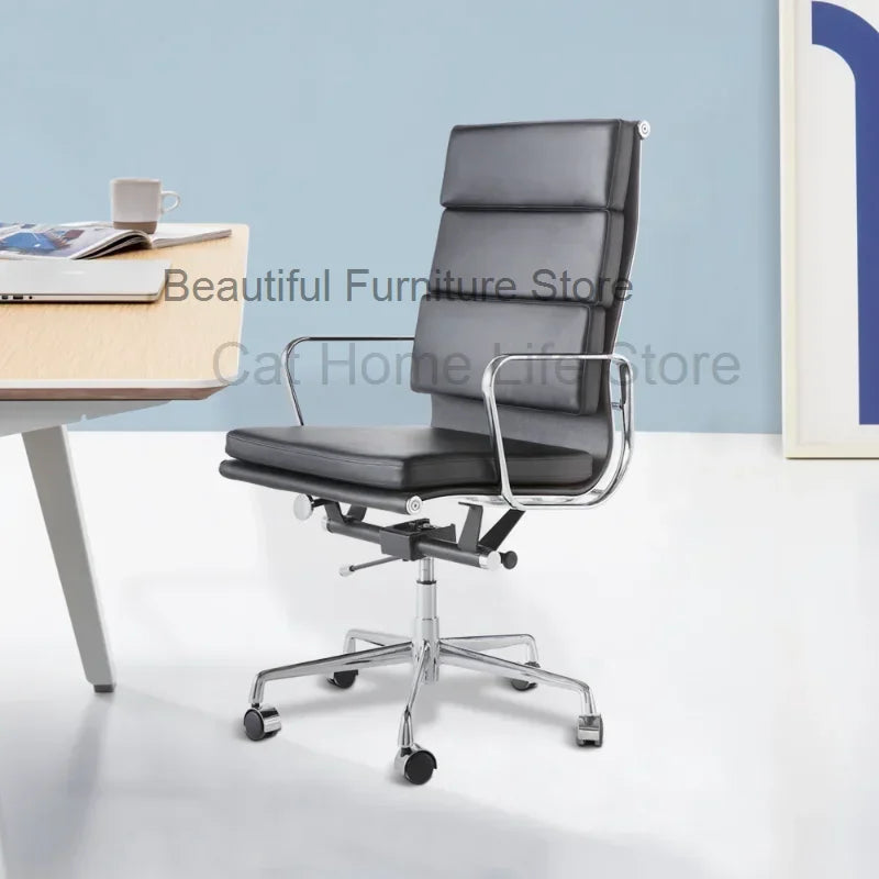Mobile Leather Executive Office Chair