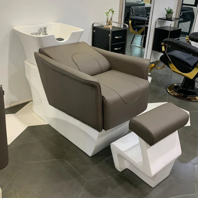Hydrotherapy Shampoo Chair Hair Salon Shower Head Hair Wash Chair Styling Luxury Ergonomics Silla Peluqueria Salon Furniture