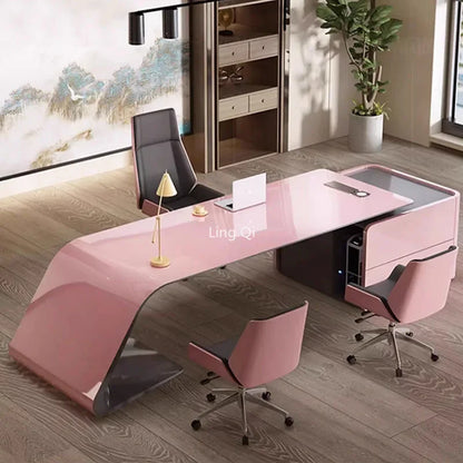Modern L-shaped Desk for bosses and executives