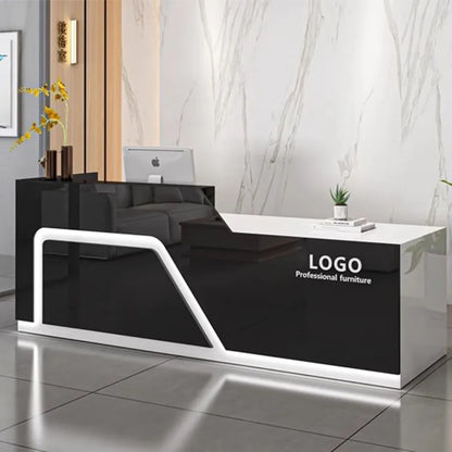 Restaurant Furniture Hairdressing Reception Administrator Stand Bar Luxurious Office Desk Help Luxury Bureau Advanced Modern WJX