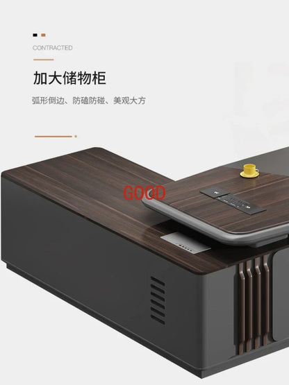 Modern Luxury Boss Office Desk Chairman Room President Table Paint Study Work Computer Writing Desk Mesa Office Furniture KMOD